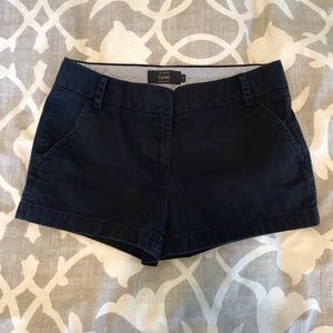 Navy J crew chino shorts size 4